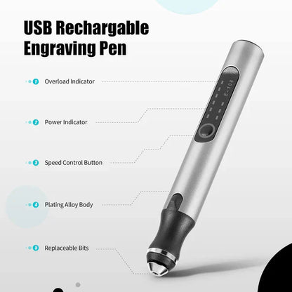 Portable Electric Engraver for Metal, Wood, and Plastic