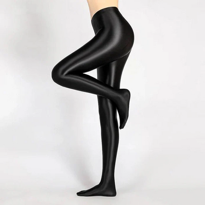 Sleek Black Tight High Waist Fashion Leggings Pants