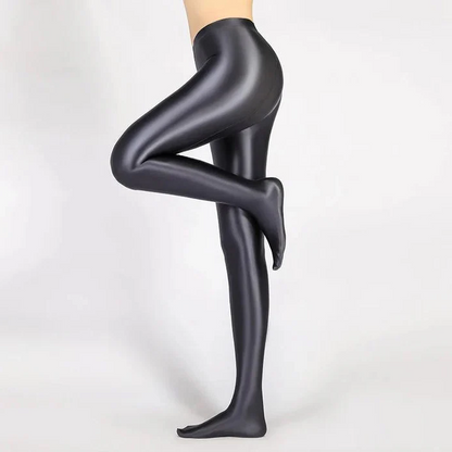 Sleek Black Tight High Waist Fashion Leggings Pants