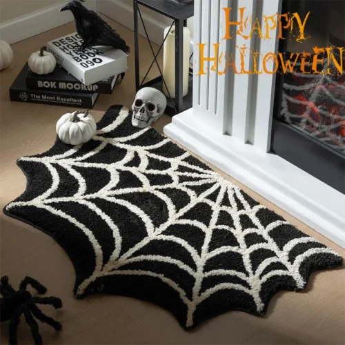 Spooky Spider Halloween Floor Mat