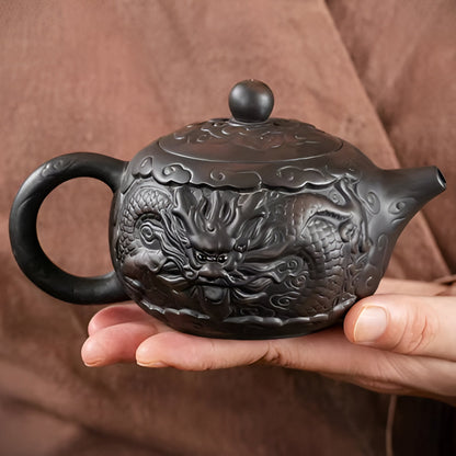 Unique Ceramic Dragon Tea Infuser Teapot Set