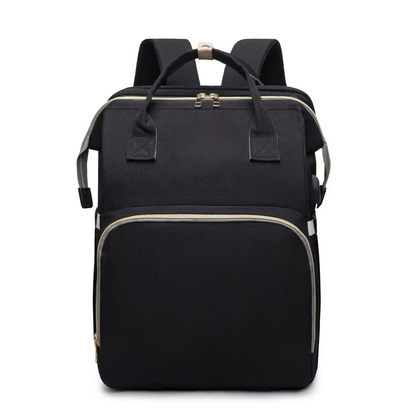 Compact Travel Crib and Spacious Baby Diaper Bag Backpack