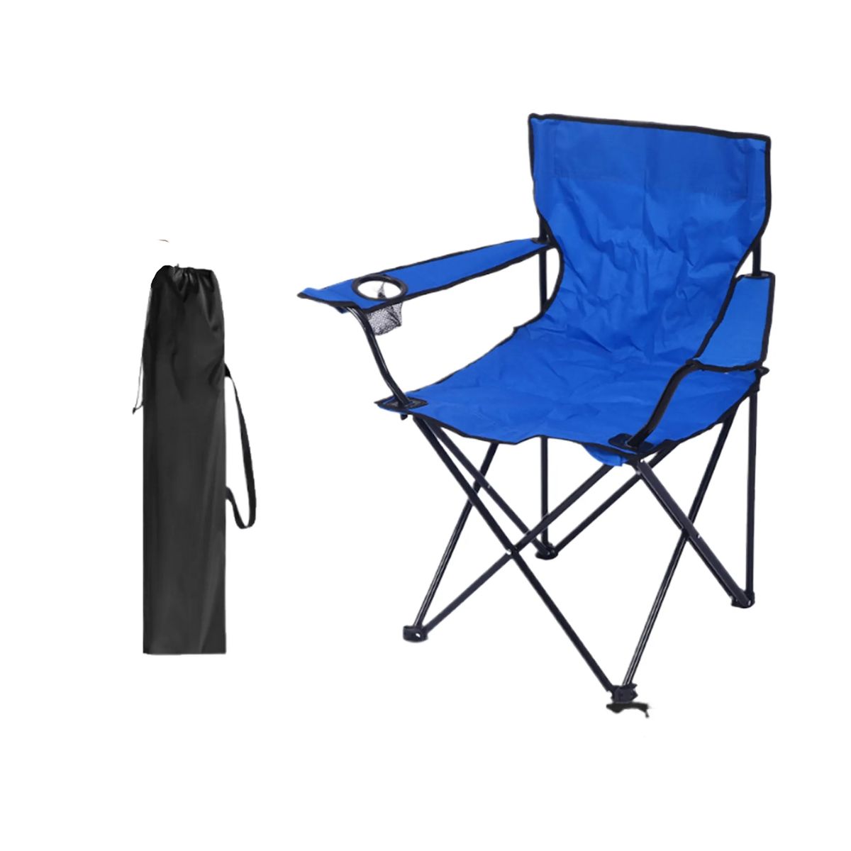 Folding Outdoor Recliner Chair with Shade and Drink Holder