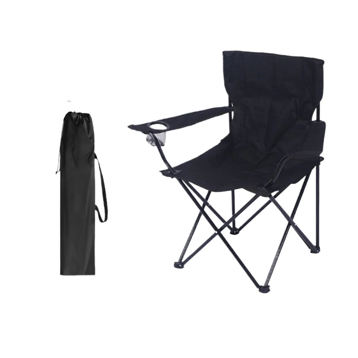 Folding Outdoor Recliner Chair with Shade and Drink Holder