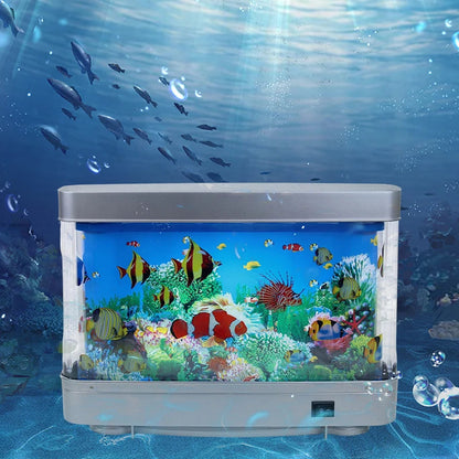 Colorful Aquarium LED Table Lamp Fish Tank - Hehif