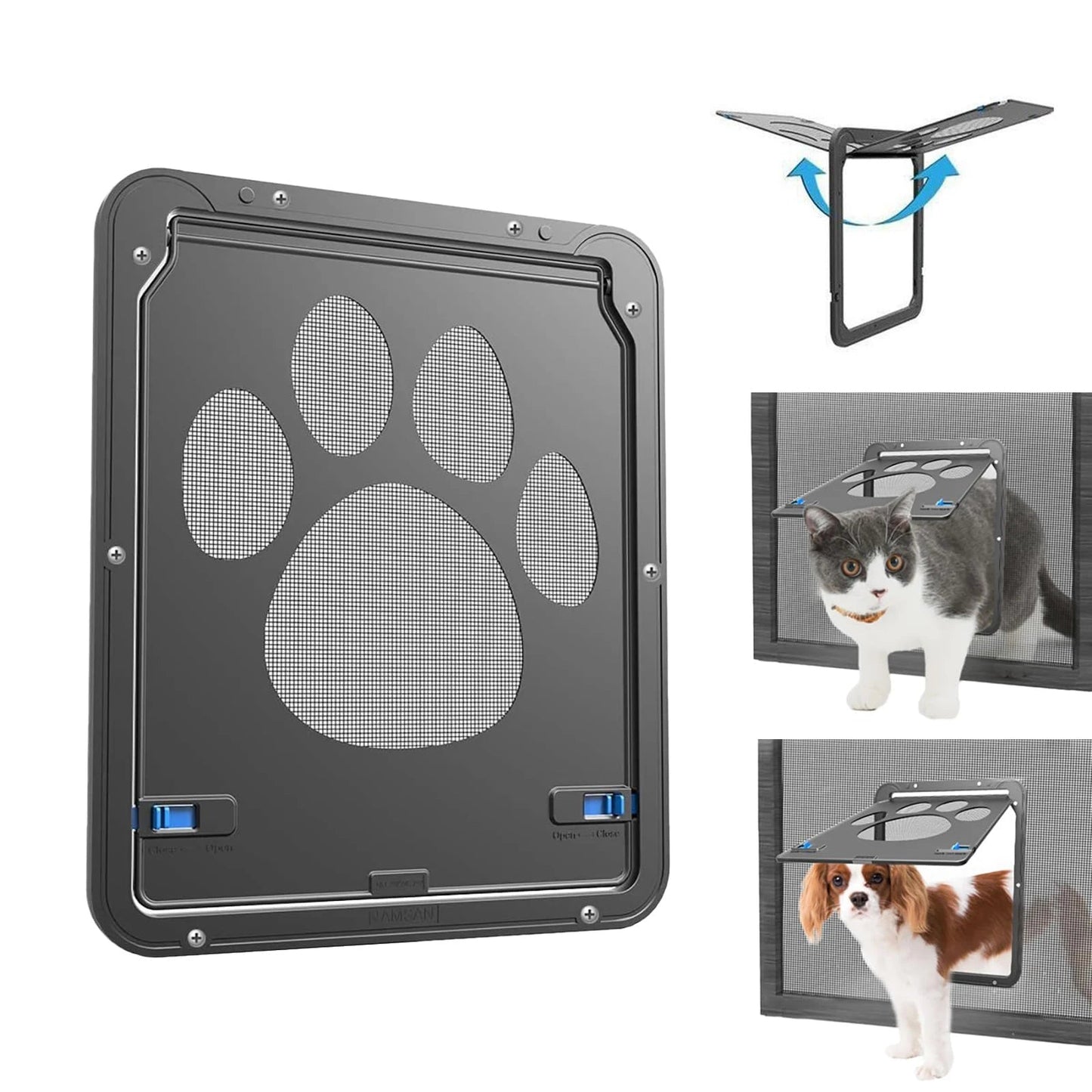 Easy Install Pet Screen Door with Magnet Lock - Hehif