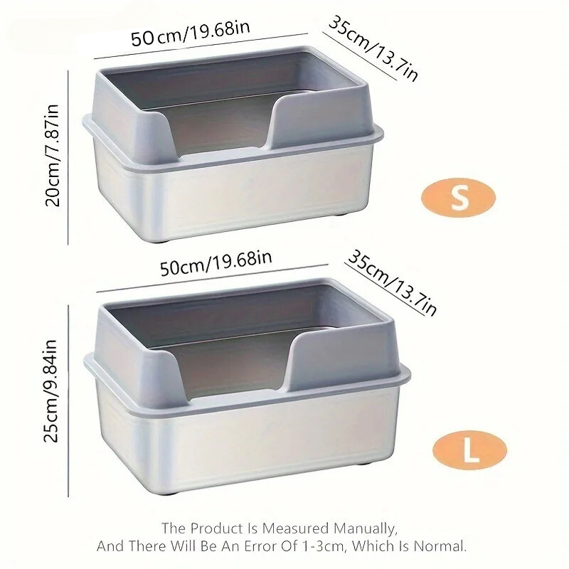Easy Clean Cat Litter Box | Large Covered Pan