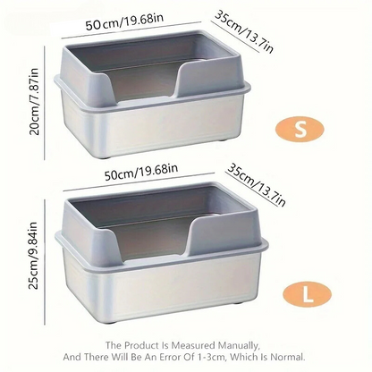 Easy Clean Cat Litter Box | Large Covered Pan