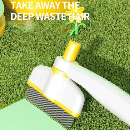 Easy Grooming Pet Brush with Gentle Rotating Pins