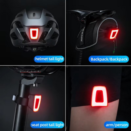 Bright LED Bike Rear Safety Light for Night Cycling