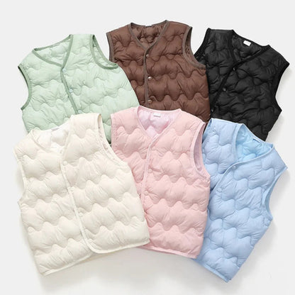 Boys Girls Thin Down Puffer Jacket - Hehif