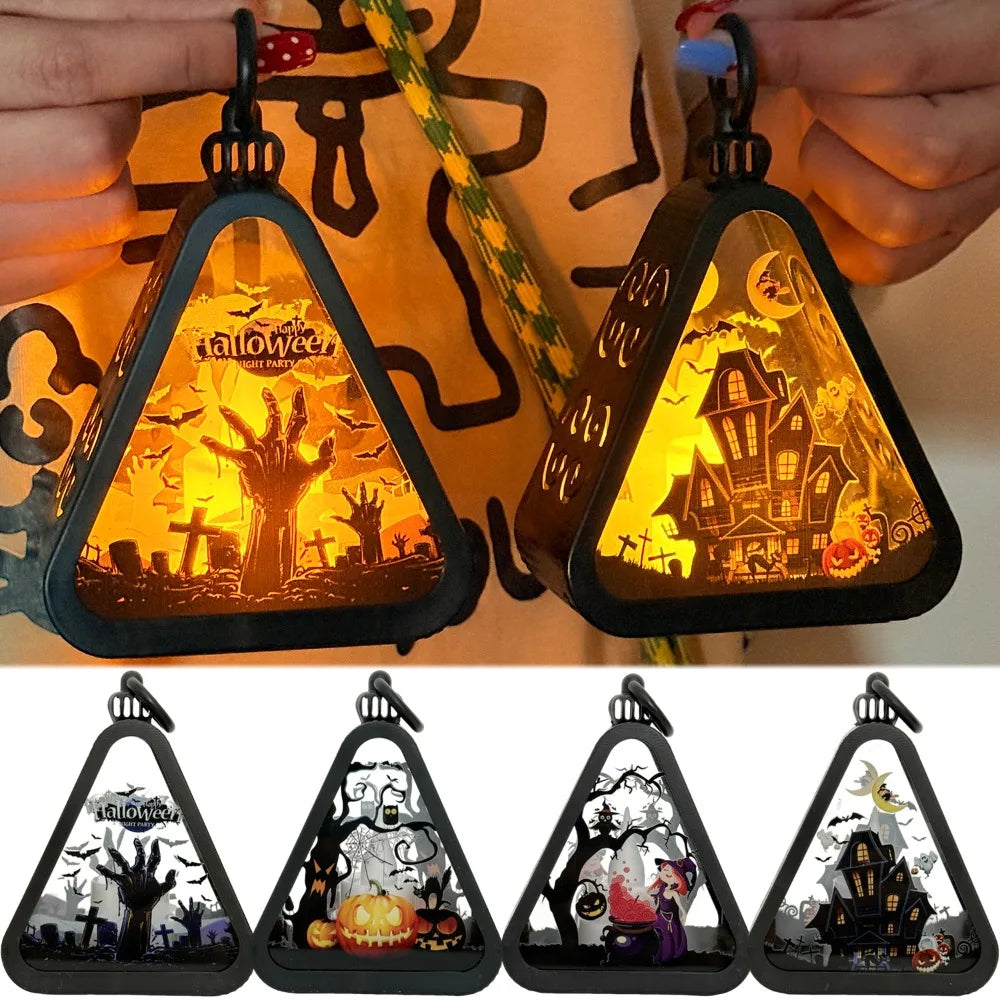 Spooky Black Corner Table Light - Hehif