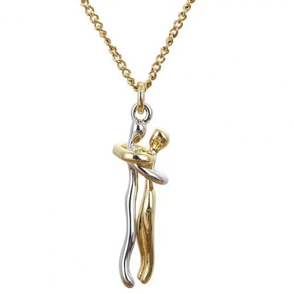 Lovely Heart Couple Pendant Necklace