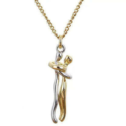Lovely Heart Couple Pendant Necklace