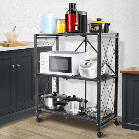Portable Wheel Shelf Storage Rack