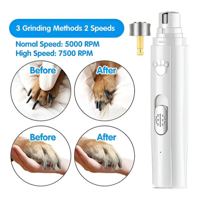 Pet Nail Trimmer and Polisher Kit for Dogs