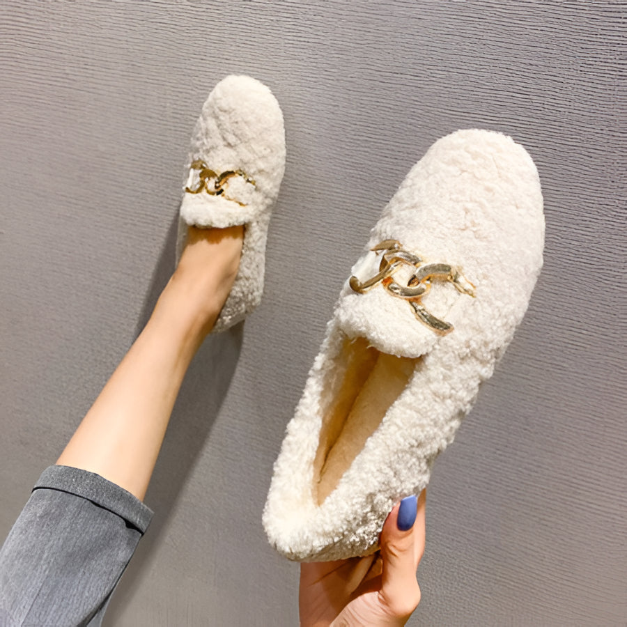 Cozy Women's Slipper Moccasins with Soft Fleece Inside