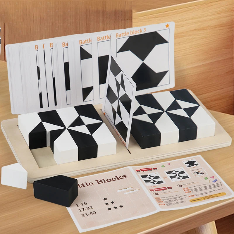 Classic Interlocking Wooden Brain Teaser Blocks