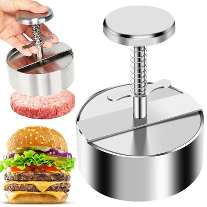 Premium Metal Hamburger Patty Maker Press - Hehif