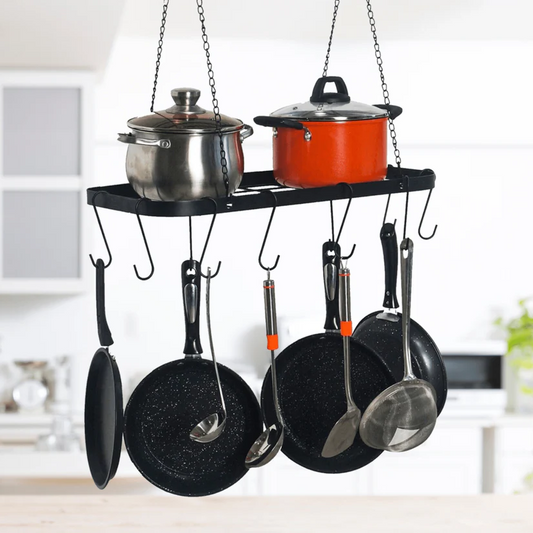 Big Kitchen Pot Pan Storage Rack Organizer - Hehif