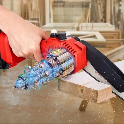 Portable 6 Electric Chainsaw with Safety Lock