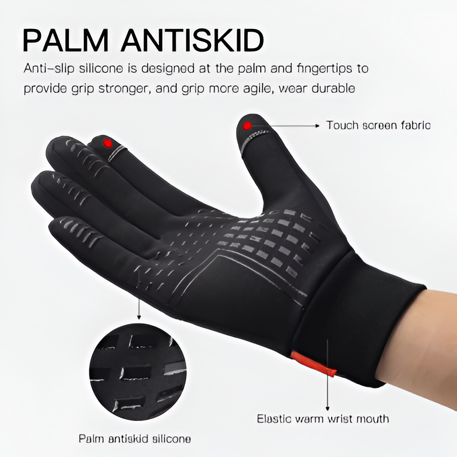 Warm Waterproof Running Gloves for Men and Women