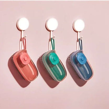 Easy Clean Brush with Built-in Soap Dispenser