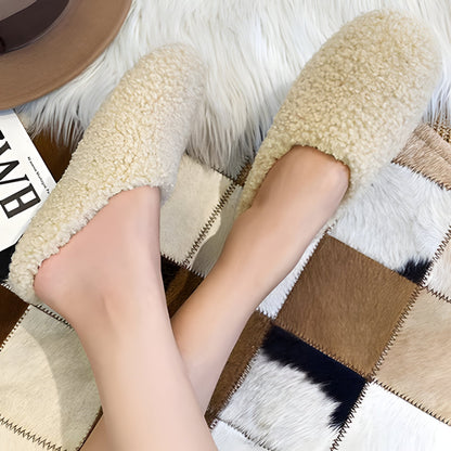 Warm Fuzzy Sheepskin Women's Winter Slippers
