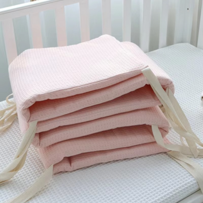 Soft Breathable Baby Crib Bumper Pad for Nursery Safety