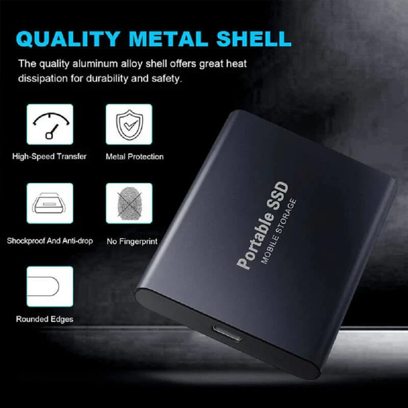 Portable External SSD Hard Drive 1TB 2TB 4TB Storage