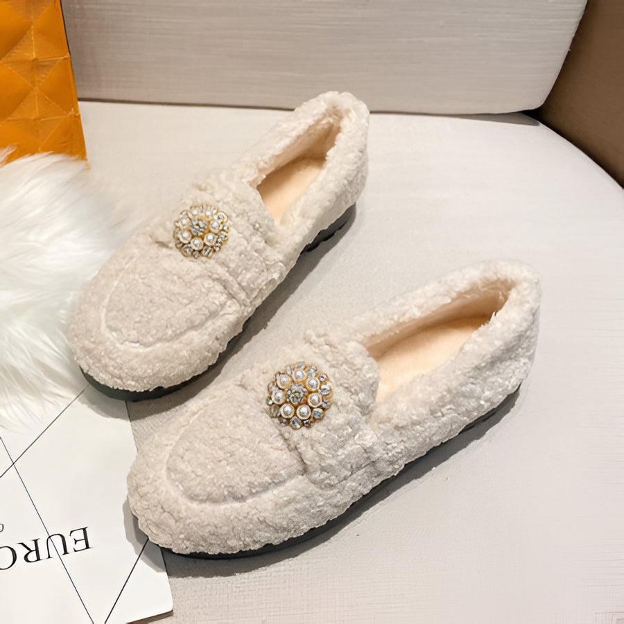 Cozy Women's Slipper Moccasins with Soft Fleece Inside