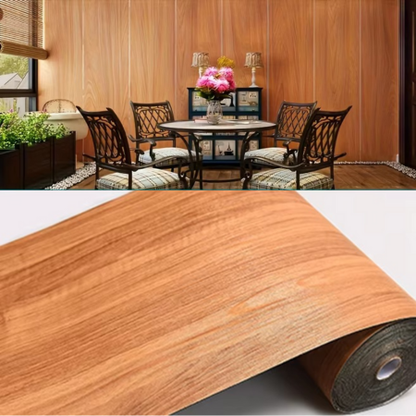 Easy Install Wood Pattern Waterproof Wall Paper