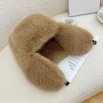 Soft Fake Fur Winter Beanie Hat