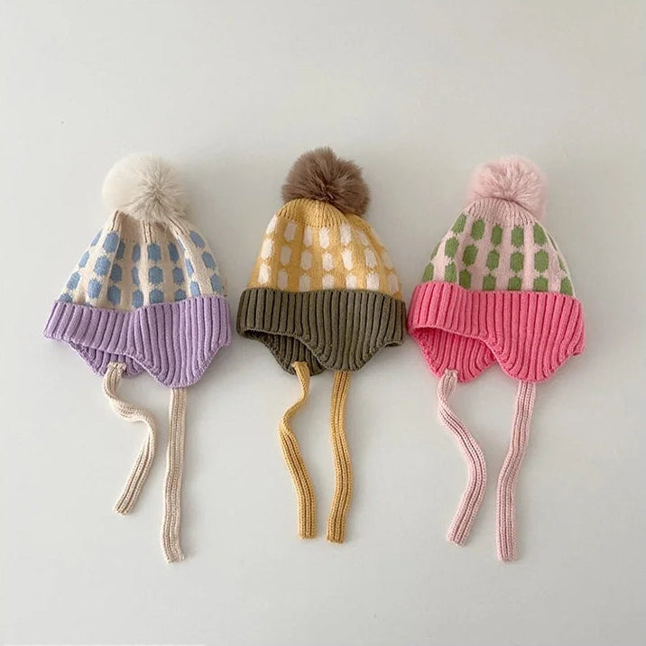 Warm Kids Winter Earflap Beanie Cap - Hehif
