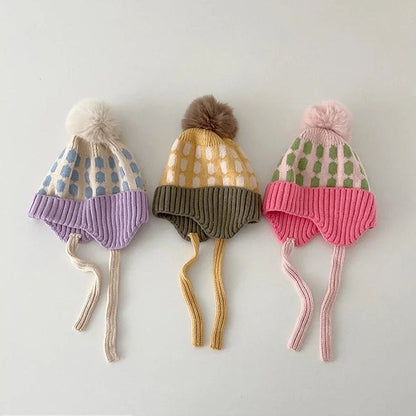Warm Kids Winter Earflap Beanie Cap - Hehif