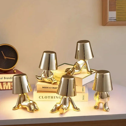 Small Brass Desk Lamp - Hehif