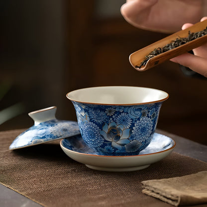 Delicate White Ceramic Tea Infuser Cup - Hehif
