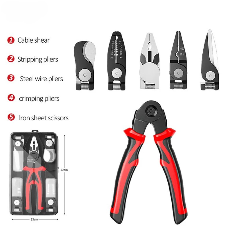 Versatile 5 Piece Plier Tool Set