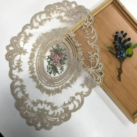 Beautiful Floral Round Tablecloth with Napkins and Coasters