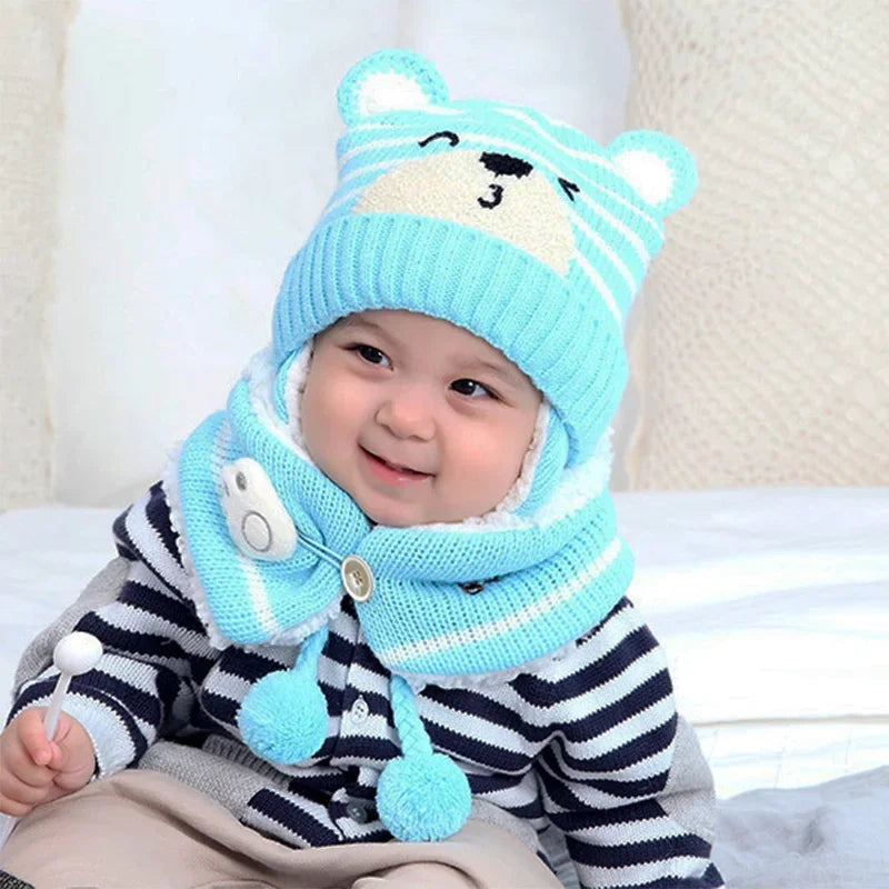Soft Baby Beanie Warm Winter Cap - Hehif