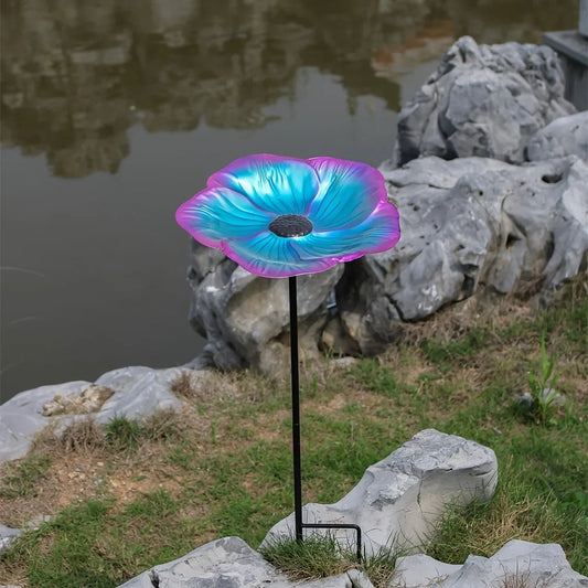 Colorful Petal Bird Feeder and Garden Fountain - Hehif