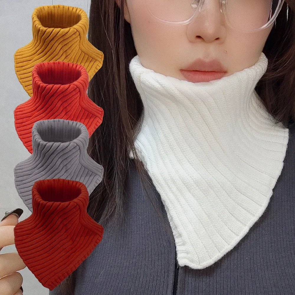 Soft Cable Knit Scarf Neck Warmer - Hehif