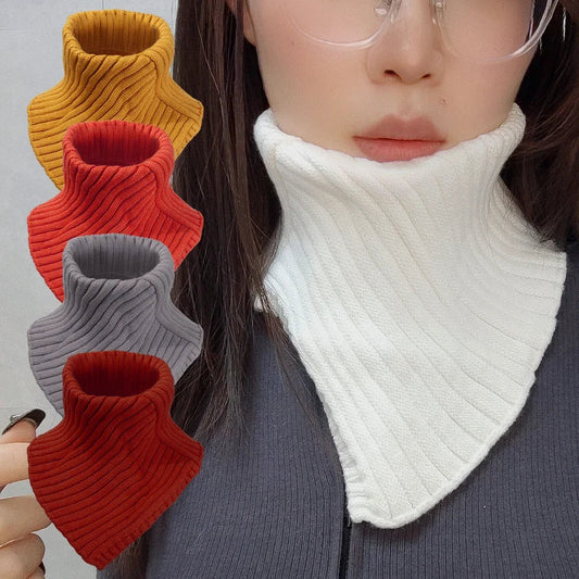 Soft Cable Knit Scarf Neck Warmer - Hehif