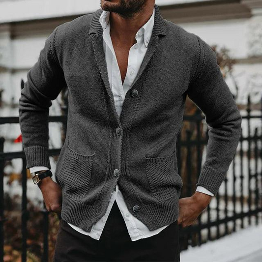 Comfy Pocket Cardigan Sweater - Hehif