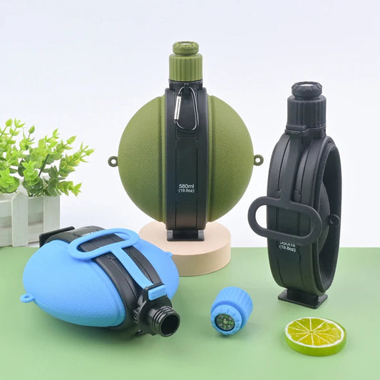Collapsible Travel Water Bottle with Compass - Hehif