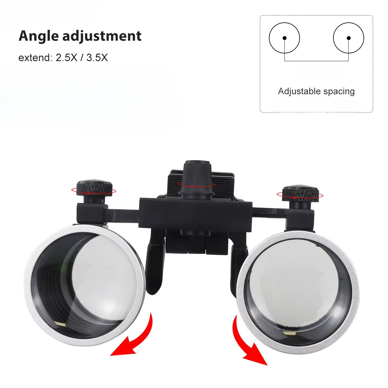 Portable High Power Magnifying Glasses 2.5X & 3.5X