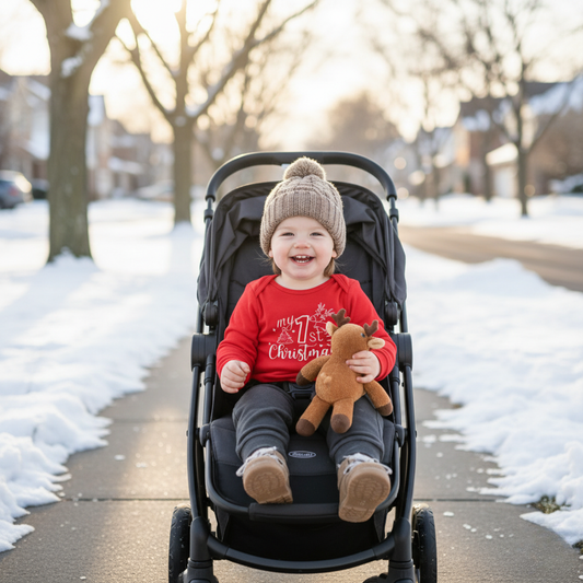 Adorable Holiday Reindeer Baby Onesie - Hehif