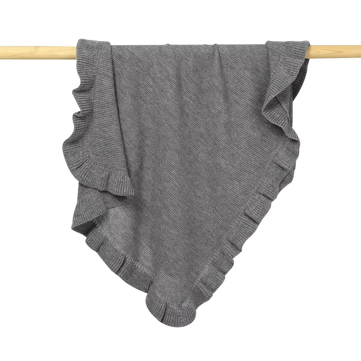 Plush Baby Blanket Cute Embroidered Newborn Throw