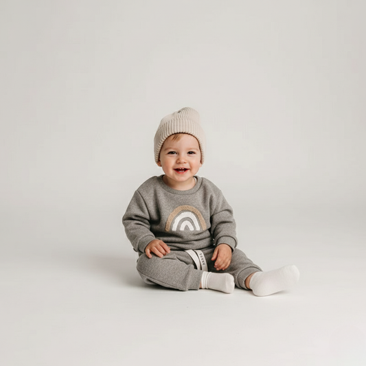 Soft Baby Boy Graphic Tee and Pants Set - Hehif
