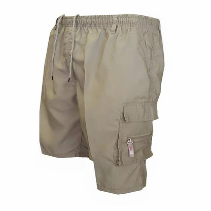 Comfortable Mens Relaxed Fit Cargo Shorts with Extra Pockets